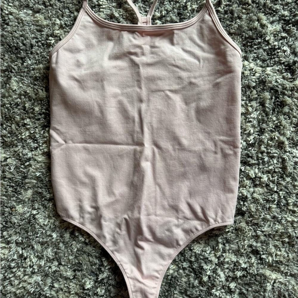 TNA Blush Pink Scoop Neck Bodysuit